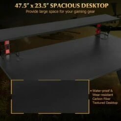 Costway Gaming Computer Desk w/ Monitor Shelf & Storage for Controller Headphone Speaker -Outlet Desks Store unnamed file 909