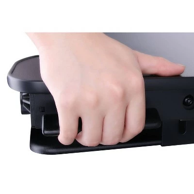 Deluxe Height Adjustable Sit to Stand Desk Computer Riser - Rocelco Gray 6 Deluxe Height Adjustable Sit to Stand Desk Computer Riser - Rocelco Gray - Image 4