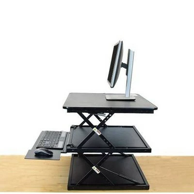 Tall Adjustable Standing Desk Riser Black - Uncaged Ergonomics 6 Tall Adjustable Standing Desk Riser Black - Uncaged Ergonomics - Image 4