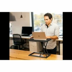 19" Portable Desk Riser - Rocelco Black -Outlet Desks Store unnamed file 9140