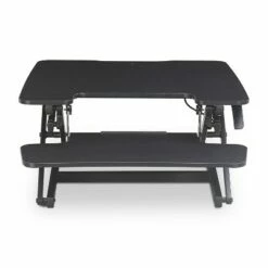 Small Ergo Height Adjustable Standing Desk Converter - True Seating White -Outlet Desks Store unnamed file 9147