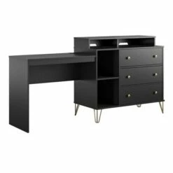 Owen 3 in 1 Media Dresser and Desk Combo Black - Novogratz -Outlet Desks Store unnamed file 915