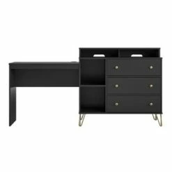 Owen 3 in 1 Media Dresser and Desk Combo Black - Novogratz -Outlet Desks Store unnamed file 916
