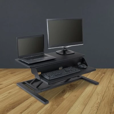 Stand Up Desk Store AirRise Power Pro Electric Adjustable Height Two-Tier Standing Desk Converter 4 Stand Up Desk Store AirRise Power Pro Electric Adjustable Height Two-Tier Standing Desk Converter - Image 2