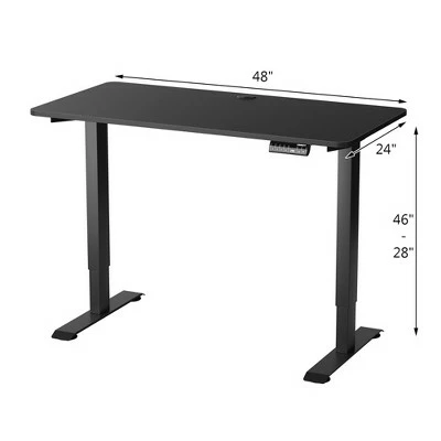Costway Electric Adjustable Standing Desk Stand up Workstation w/Control WhiteBlack MapleTeak 3 Costway Electric Adjustable Standing Desk Stand up Workstation w/Control WhiteBlack MapleTeak