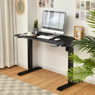 Costway Electric Adjustable Standing Desk Stand up Workstation w/Control WhiteBlack MapleTeak 4 Costway Electric Adjustable Standing Desk Stand up Workstation w/Control WhiteBlack MapleTeak - Image 2