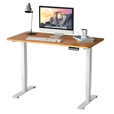 Costway Electric Adjustable Standing Desk Stand up Workstation w/Control WhiteBlack MapleTeak 13 Costway Electric Adjustable Standing Desk Stand up Workstation w/Control WhiteBlack MapleTeak - Image 11