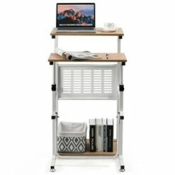 Costway Stand Up Desk Height Adjustable Sit Stand Computer Workstation Standing Desk -Outlet Desks Store unnamed file 9297