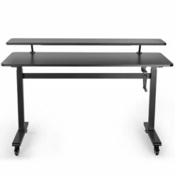 Tranzendesk Standing Desk with Attachable Shelf, Front Handle, and Wheels – 55” Sit to Stand Workstation – Black – Stand Steady 20 Tranzendesk Standing Desk with Attachable Shelf, Front Handle, and Wheels – 55” Sit to Stand Workstation – Black – Stand Steady -Outlet Desks Store unnamed file 9307