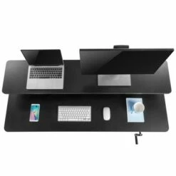 Tranzendesk Standing Desk with Attachable Shelf, Front Handle, and Wheels – 55” Sit to Stand Workstation – Black – Stand Steady 23 Tranzendesk Standing Desk with Attachable Shelf, Front Handle, and Wheels – 55” Sit to Stand Workstation – Black – Stand Steady -Outlet Desks Store unnamed file 9310