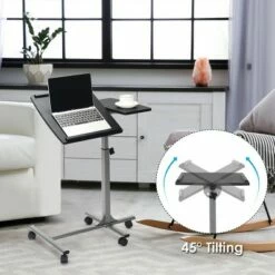 Costway Adjustable Angle & Height Rolling Laptop Notebook Desk Stand Over Sofa Bed Table 16 Costway Adjustable Angle & Height Rolling Laptop Notebook Desk Stand Over Sofa Bed Table -Outlet Desks Store unnamed file 9339
