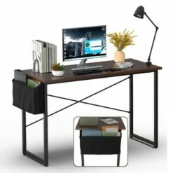 Costway Modern Computer Desk 47'' Study Writing Table w/ Storage Bag Coffee Black/Brown/Coffee 24 Costway Modern Computer Desk 47'' Study Writing Table w/ Storage Bag Coffee Black/Brown/Coffee -Outlet Desks Store unnamed file 938