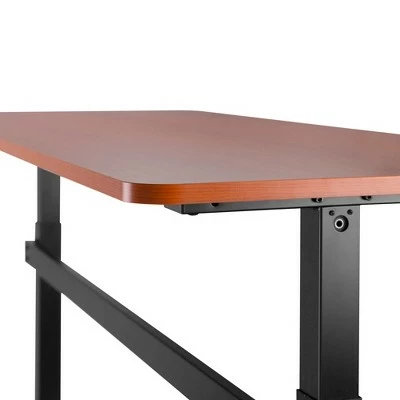 Tranzendesk Standing Desk – 55" Manual Height Adjustable Workstation – Cherry – Stand Steady 11 Tranzendesk Standing Desk – 55" Manual Height Adjustable Workstation – Cherry – Stand Steady - Image 9