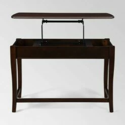 Rinehart Transitional Lift Top Standing Desk - Christopher Knight Home Dark Walnut