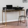 Bilcrafield Flip Top Desk with Storage Black/Gold - Aiden Lane 1 Bilcrafield Flip Top Desk with Storage Black/Gold - Aiden Lane -Outlet Desks Store unnamed file 9607