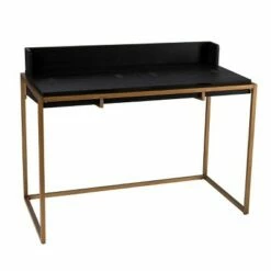 Bilcrafield Flip Top Desk with Storage Black/Gold - Aiden Lane -Outlet Desks Store unnamed file 9609