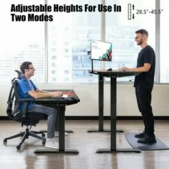 Costway Electric Standing Gaming Desk Sit to Stand Height Adjustable Splice Board -Outlet Desks Store unnamed file 9628