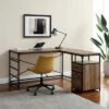 Halverson Industrial L Shaped Computer Desk with File Storage - Saracina Home Rustic Oak -Outlet Desks Store unnamed file 965