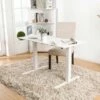 Baron Contemporary Adjustable Office Stand Up Table Small White - HOMES: Inside + Out -Outlet Desks Store unnamed file 9691