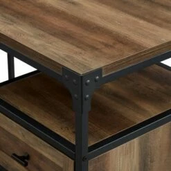 Halverson Industrial L Shaped Computer Desk with File Storage - Saracina Home Rustic Oak -Outlet Desks Store unnamed file 970