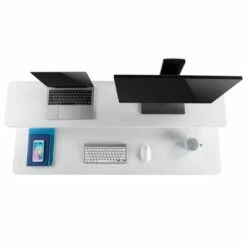 Tranzendesk Standing Desk with Clamp-On Shelf - 55" Sit to Stand Workstation with 55” Monitor Stand - White - Stand Steady 23 Tranzendesk Standing Desk with Clamp-On Shelf - 55" Sit to Stand Workstation with 55” Monitor Stand - White - Stand Steady -Outlet Desks Store unnamed file 9712