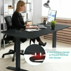 Costway 55''x28'' Electric Standing Desk Adjustable Sit to Stand w/ Controller -Outlet Desks Store unnamed file 9715