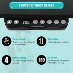 Costway 55''x28'' Electric Standing Desk Adjustable Sit to Stand w/ Controller -Outlet Desks Store unnamed file 9717