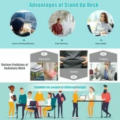Costway 55''x28'' Electric Standing Desk Adjustable Sit to Stand w/ Controller -Outlet Desks Store unnamed file 9720