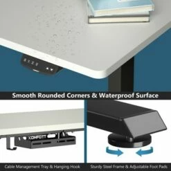 Costway Electric Standing Desk Sit to Stand Height Adjustable Dual Motor -Outlet Desks Store unnamed file 9734