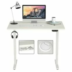 Costway Electric Standing Desk Sit to Stand Height Adjustable Dual Motor -Outlet Desks Store unnamed file 9738