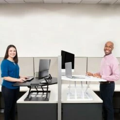 X-Elite Premier Corner Standing Desk Converter with Pneumatic Height Adjustment - Black – Stand Steady -Outlet Desks Store unnamed file 9745