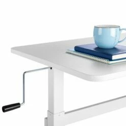 Tranzendesk Standing Desk – 55" Manual Height Adjustable Workstation – White – Stand Steady -Outlet Desks Store unnamed file 9754
