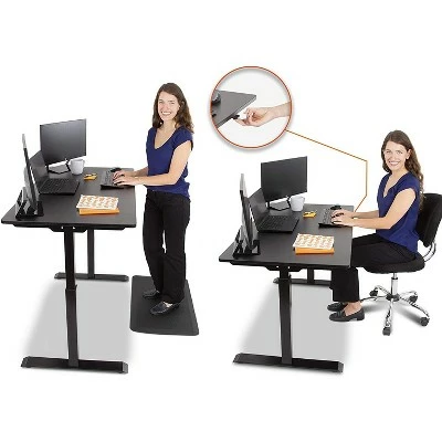 Tranzendesk Power Standing Desk – 47.5" Electric Height Adjustable Workstation – Black – Stand Steady 4 Tranzendesk Power Standing Desk – 47.5" Electric Height Adjustable Workstation – Black – Stand Steady - Image 2