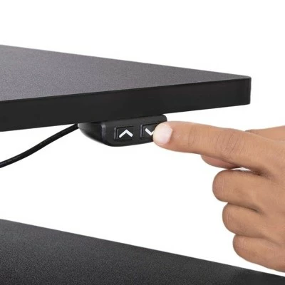 Techtonic Electric 3 Arm Monitor Mount Standing Desk - Sit to Stand Desk Converter with Keyboard Tray – Black – Stand Steady 7 Techtonic Electric 3 Arm Monitor Mount Standing Desk - Sit to Stand Desk Converter with Keyboard Tray – Black – Stand Steady - Image 5