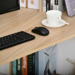 HomCom Nordic Style Computer Desk Workstation with Storage Shelves -Outlet Desks Store unnamed file 980