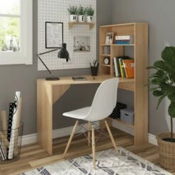 HomCom Nordic Style Computer Desk Workstation with Storage Shelves -Outlet Desks Store unnamed file 981