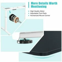 Costway Electric 55''x28'' Standing Desk Adjustable Sit to Stand w/ Controller -Outlet Desks Store unnamed file 9822