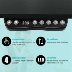 Costway Electric 55''x28'' Standing Desk Adjustable Sit to Stand w/ Controller -Outlet Desks Store unnamed file 9823