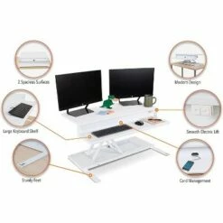 FlexPro Premier Electric Standing Desk Converter – 36" Sit to Stand Workstation – White – Stand Steady 16 FlexPro Premier Electric Standing Desk Converter – 36" Sit to Stand Workstation – White – Stand Steady -Outlet Desks Store unnamed file 9931