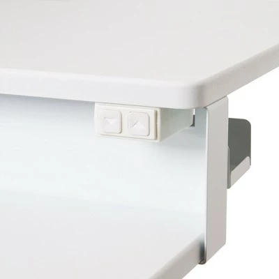 FlexPro Premier Electric Standing Desk Converter – 36" Sit to Stand Workstation – White – Stand Steady 7 FlexPro Premier Electric Standing Desk Converter – 36" Sit to Stand Workstation – White – Stand Steady - Image 5