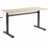 Tranzendesk Standing Desk – 55" Manual Height Adjustable Workstation – Maple – Stand Steady -Outlet Desks Store unnamed file 9954